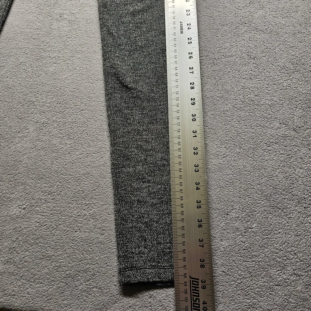 Athleta High Rise Herringbone Tight Leggings Womens MT Grey Black S/349156
